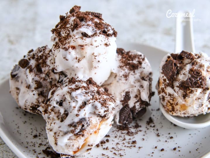 fried oreo ice cream