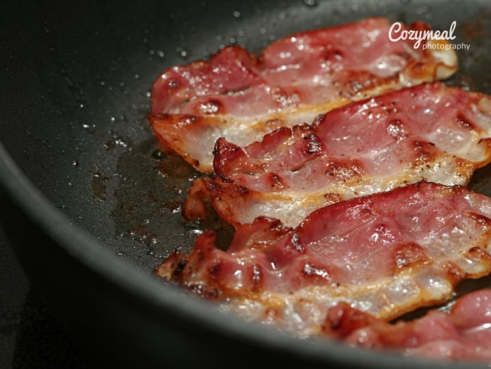 frying bacon