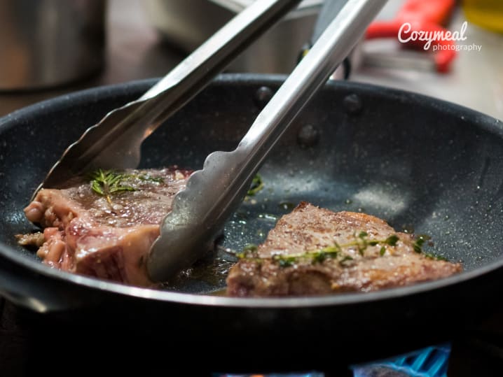 frying steak