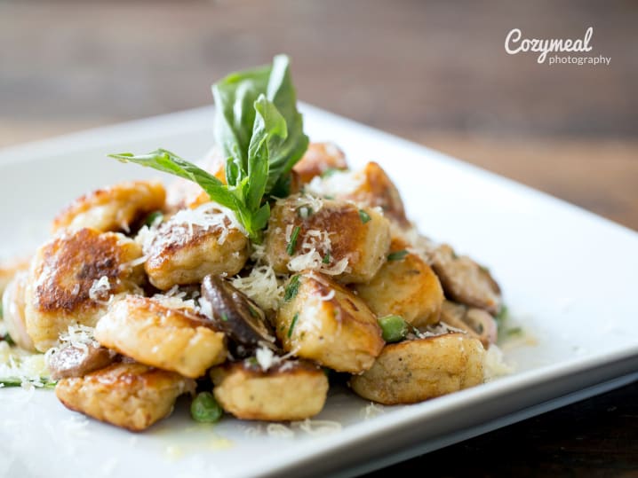 gnocchi seared in brown butter