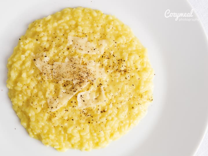 golden risotto with parmesan