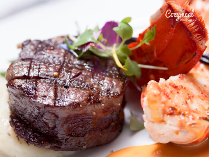 gourmet steak and shrimp