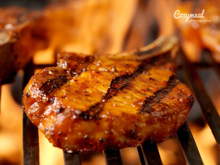 grilled pork chops
