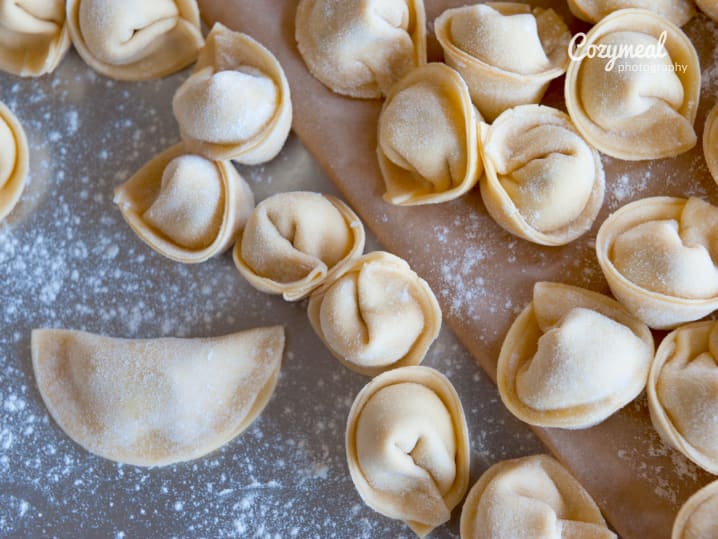 homemade Cappelletti pasta