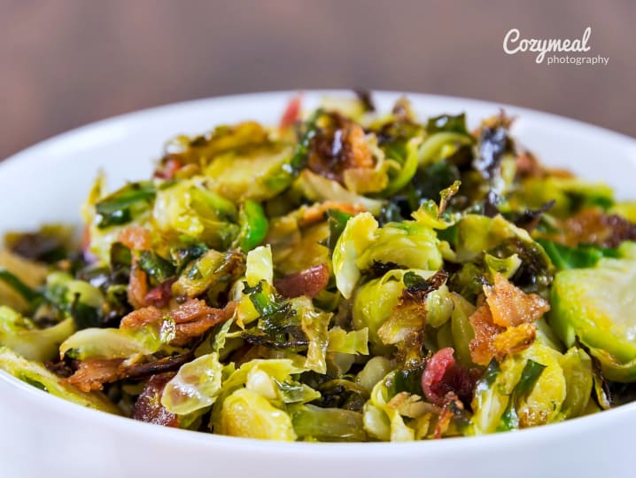 homemade brussels sprouts salad