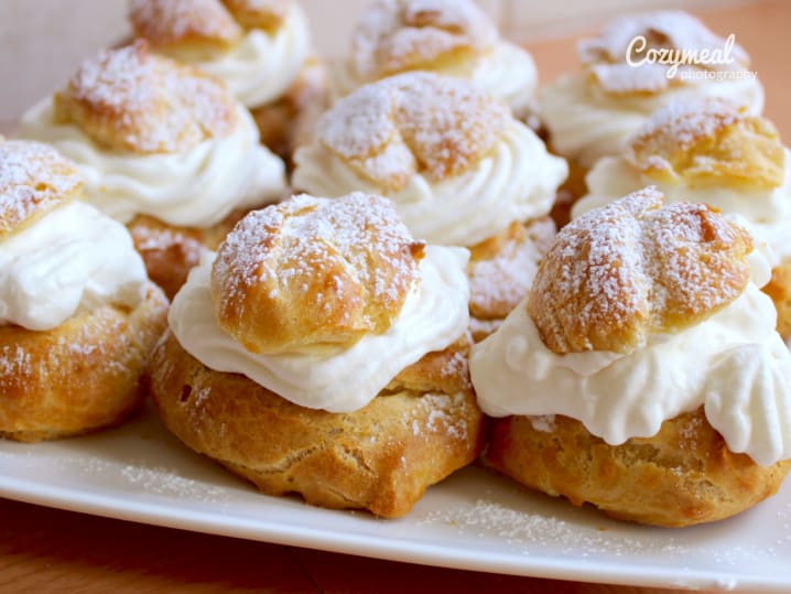 homemade cream puffs