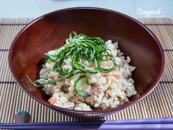 homestyle sushi-seasoned brown rice