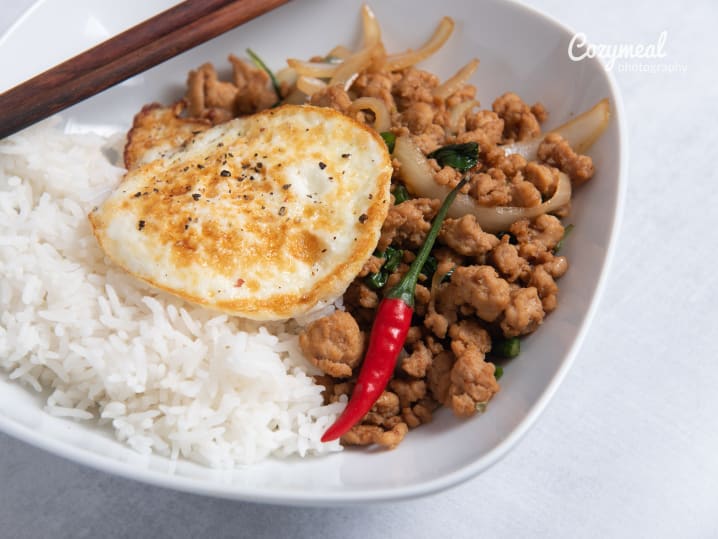 hot basil chicken stir fry