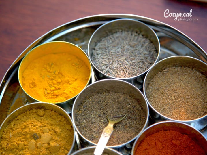 indian spices and powders