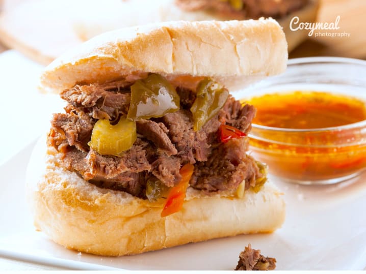 italian beef sandwich