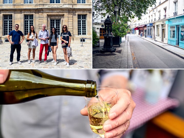 le marais   a group of people on a food tour in paris france