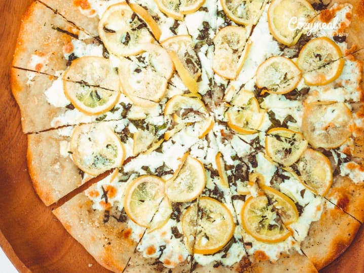 lemon ricotta pizza