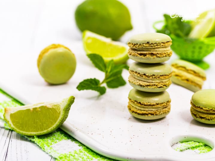 lime macarons