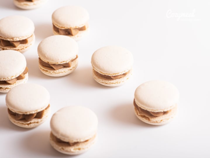 macarons with caramel filling