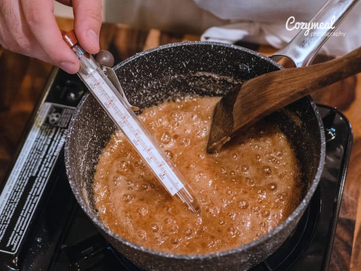 making caramel