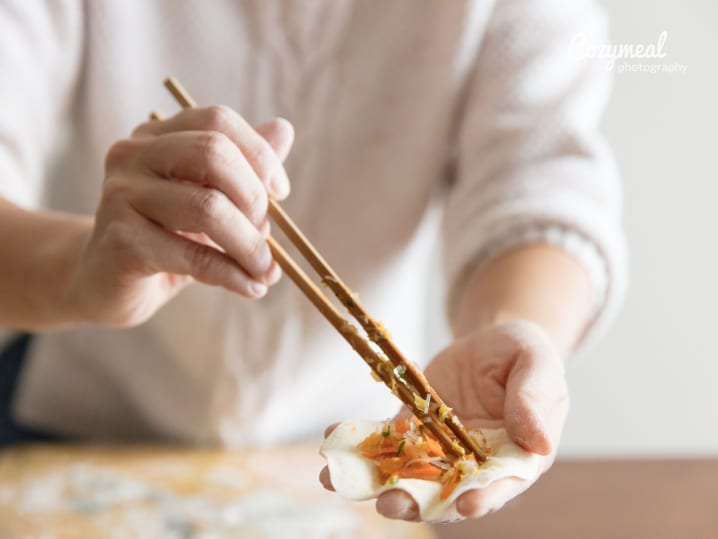 making dumplings