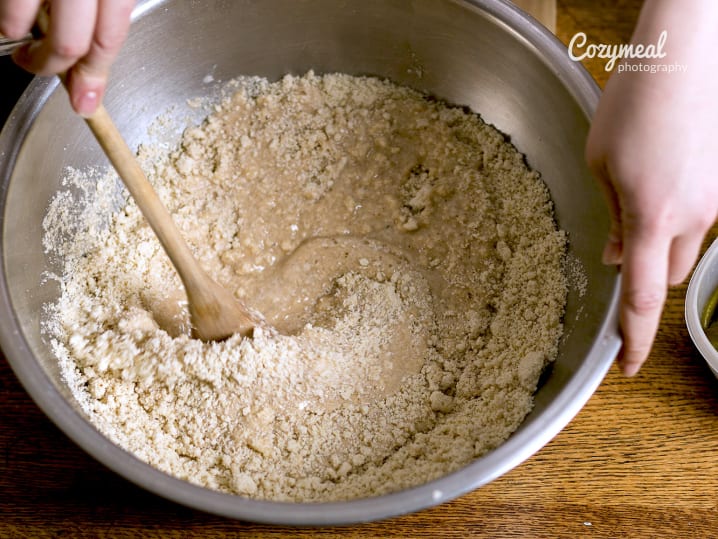 making masa for tamales