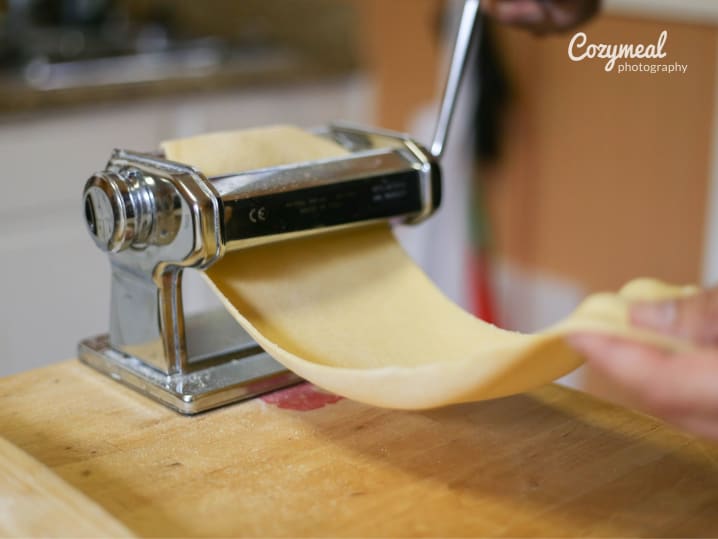 making pasta