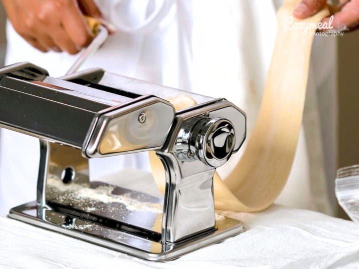 making pasta dough