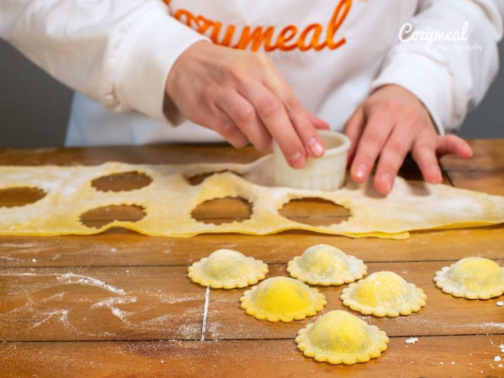 making ravioli