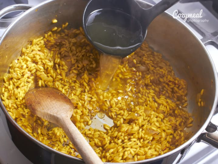 making risotto