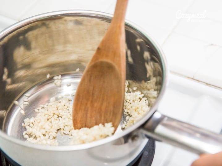 making risotto