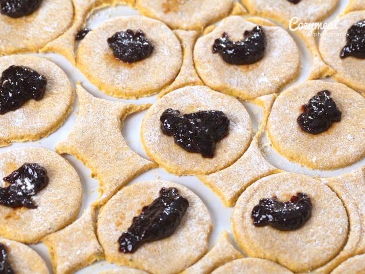 making thumbprint cookies