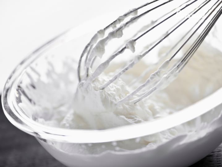 making whipped cream