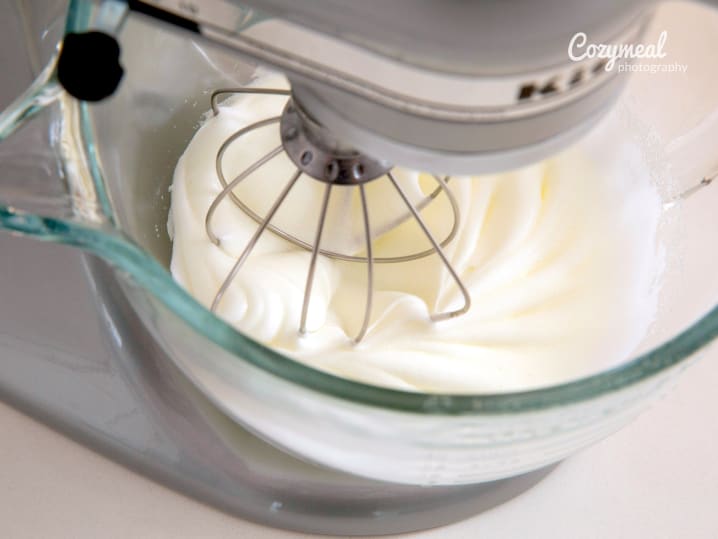 making whipped cream for cobbler