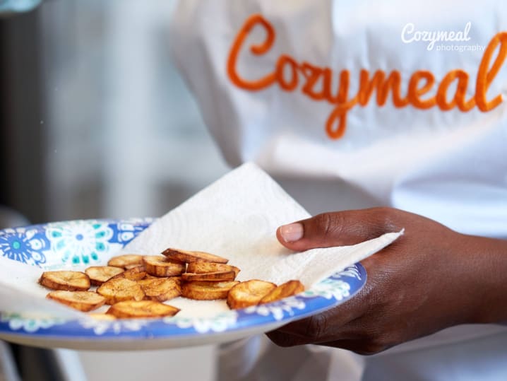making plantain chips