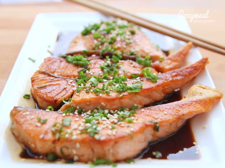 miso glazed salmon filets