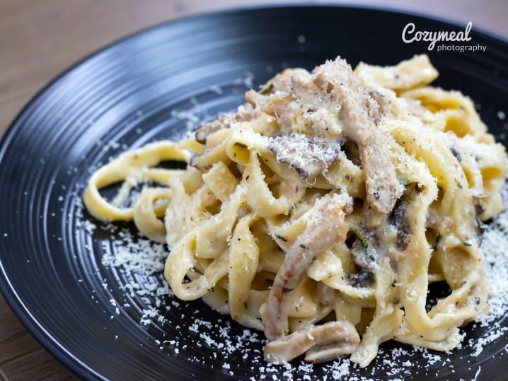 mushroom marsala fettuccine