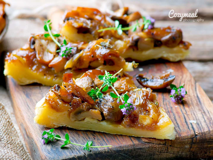 mushroom tart