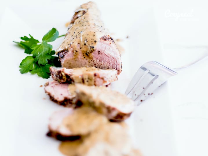 mustard crusted pork loin