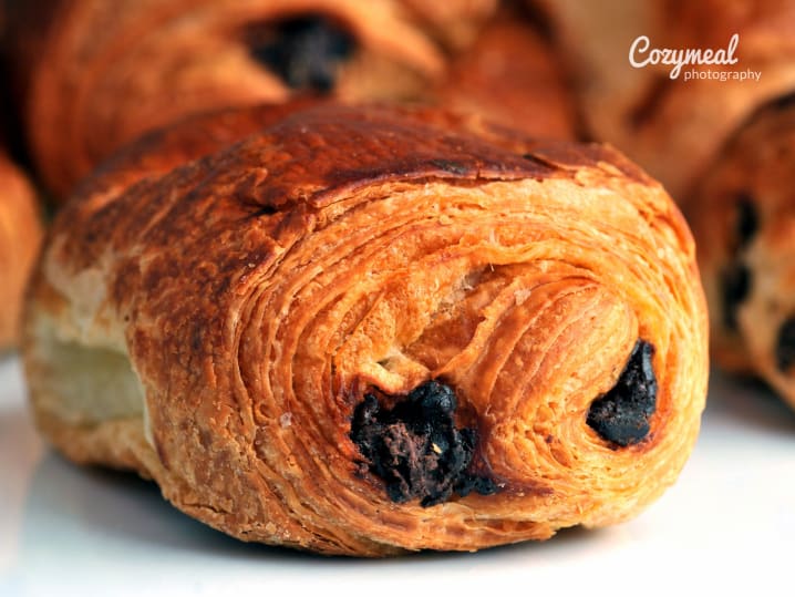 pain au chocolate up close