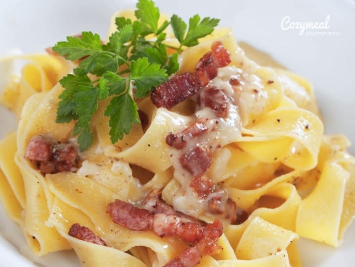 pappardelle carbonara