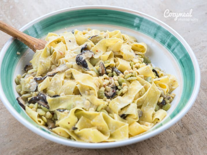 pappardelle with shiitake