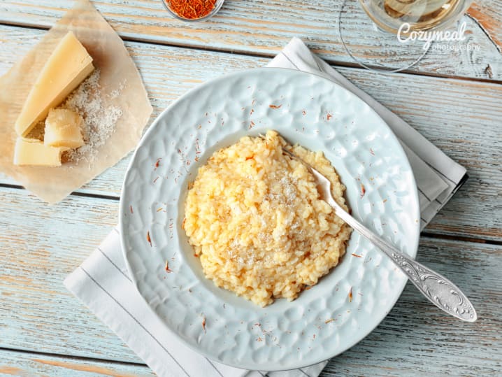 parmesan and lemon risotto with pistachios