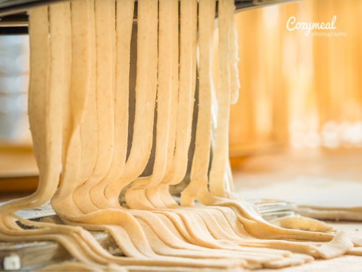 pasta making dying process