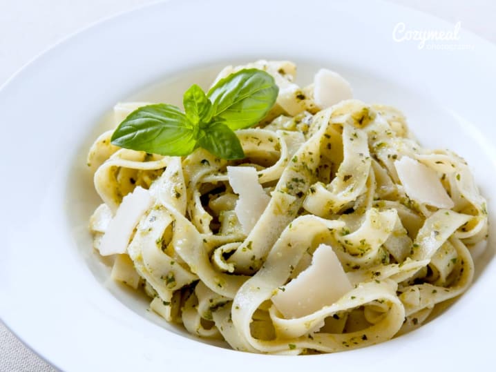 pesto fettuccine