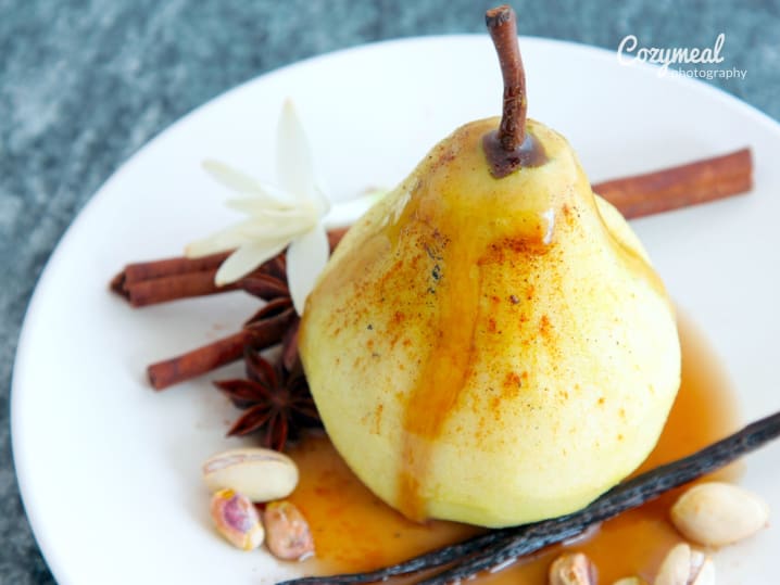 poached pear