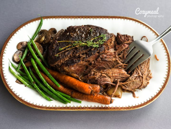 pot roast with carrots