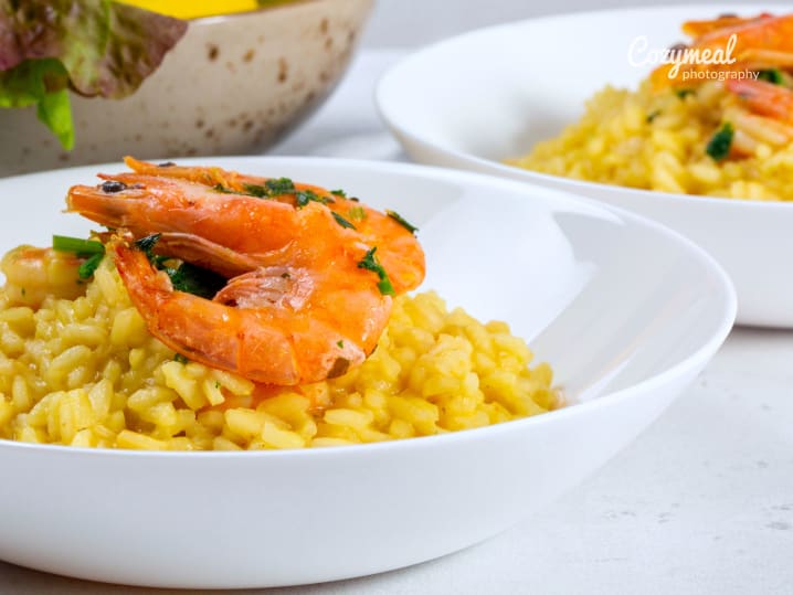 prawn and zucchini risotto