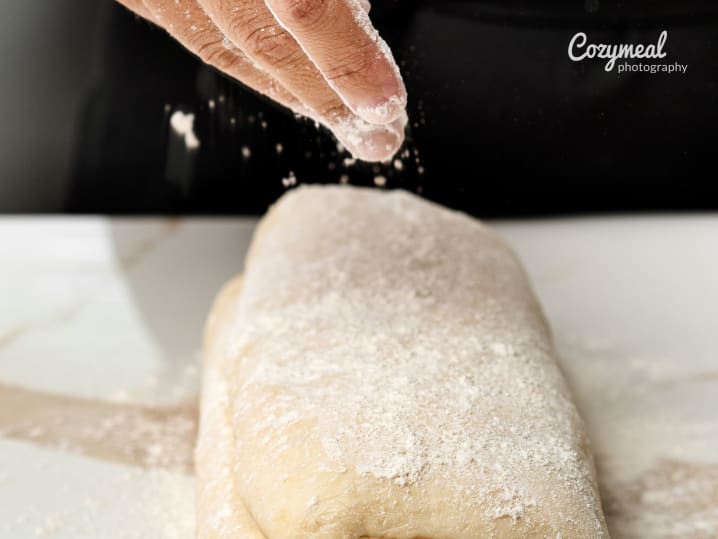preparing dough for pastries