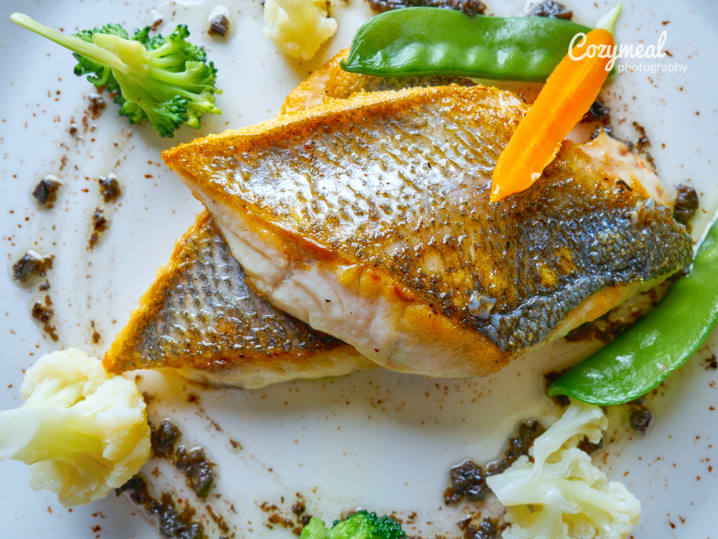 grilled sea bass