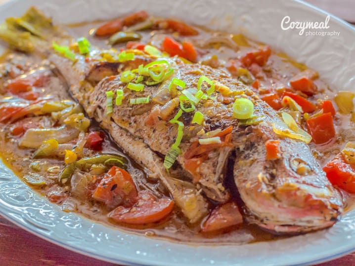 whole roasted red snapper