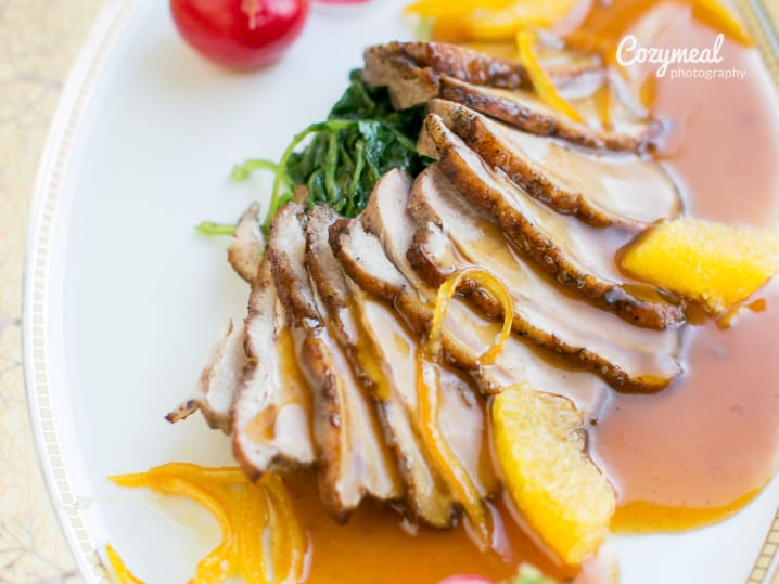 duck with orange gastrique