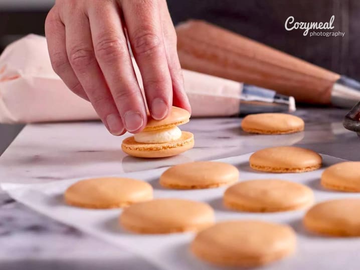 pumpking macarons