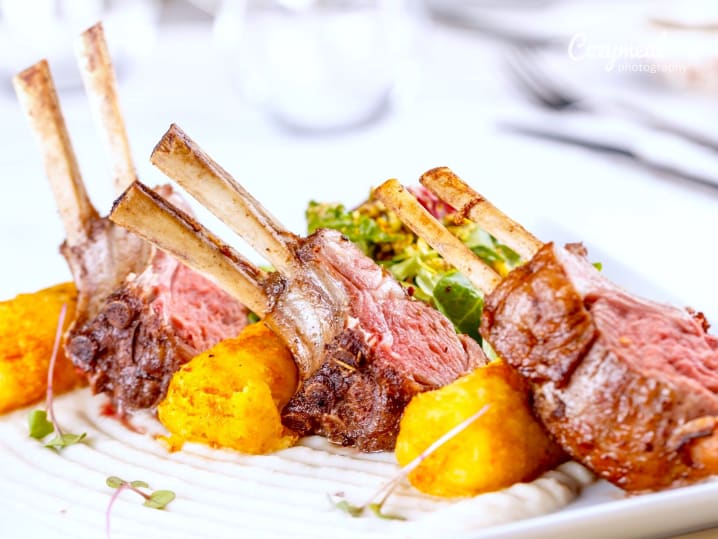 rack of lamb with potatoes