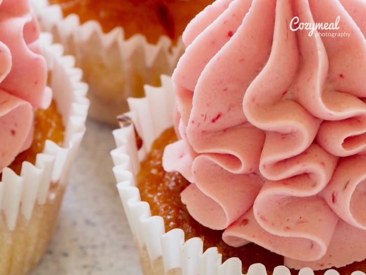 Lemonade Cupcakes with Raspberry Buttercream